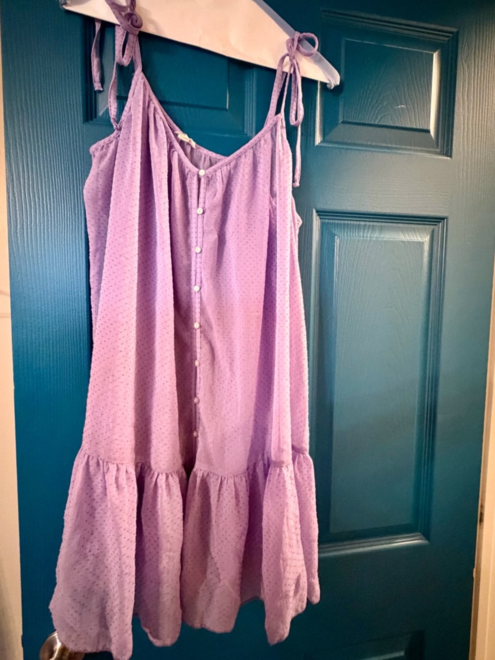 aerie Lavender Crinkle Chiffon Mesh Babydoll - NWOT